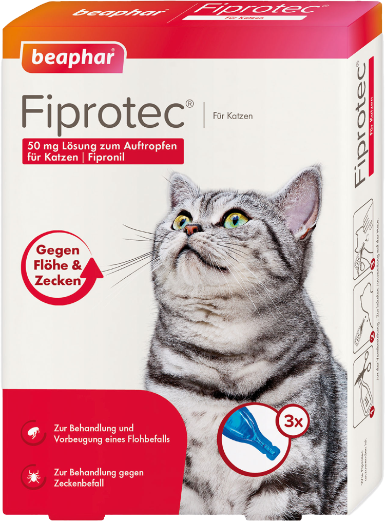 Produktbild beaphar Fiprotec für Katzen