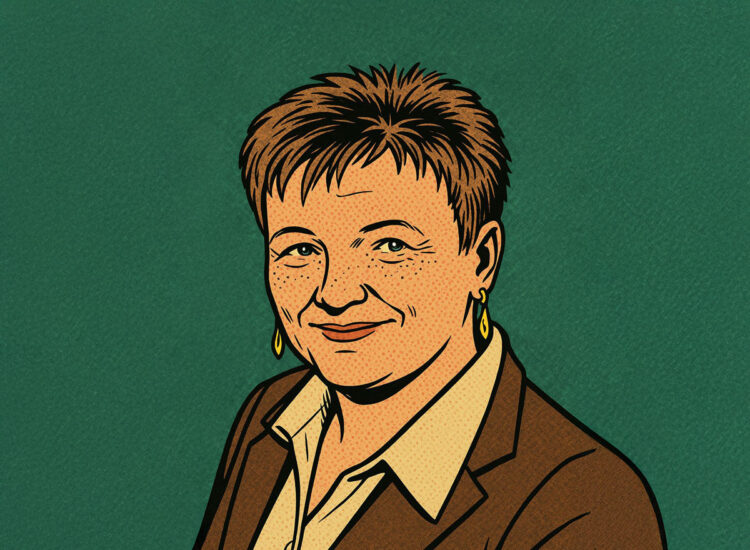 Comic-Portrait von Katharina Gruhle, Geschäftsführerin von Tierarznei Gruhle