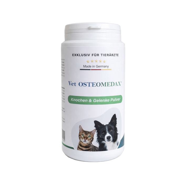 Vet Osteomedax® Pulver für Haustiere Produktverpackung