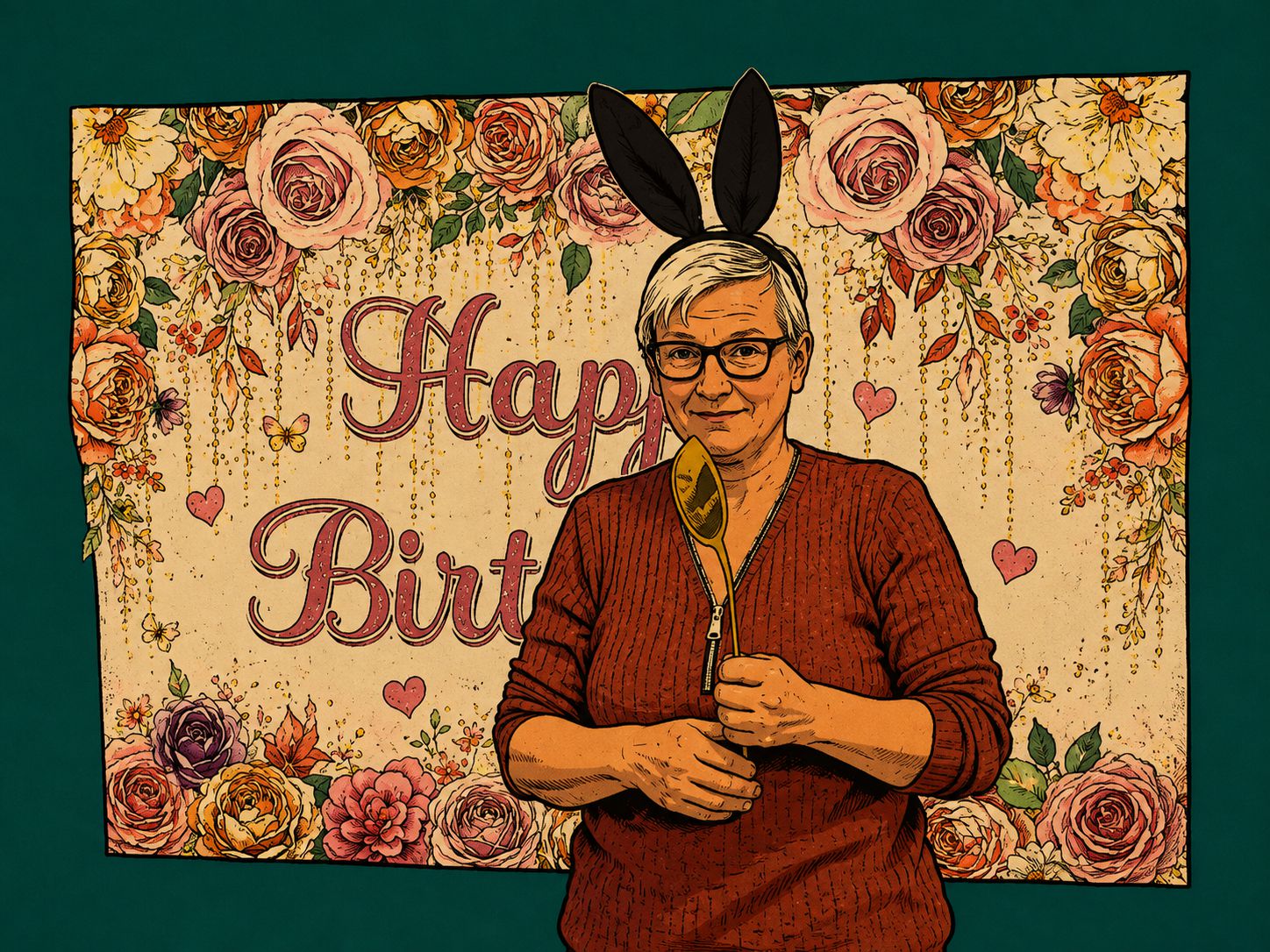 KI Bild zum Geburtstag